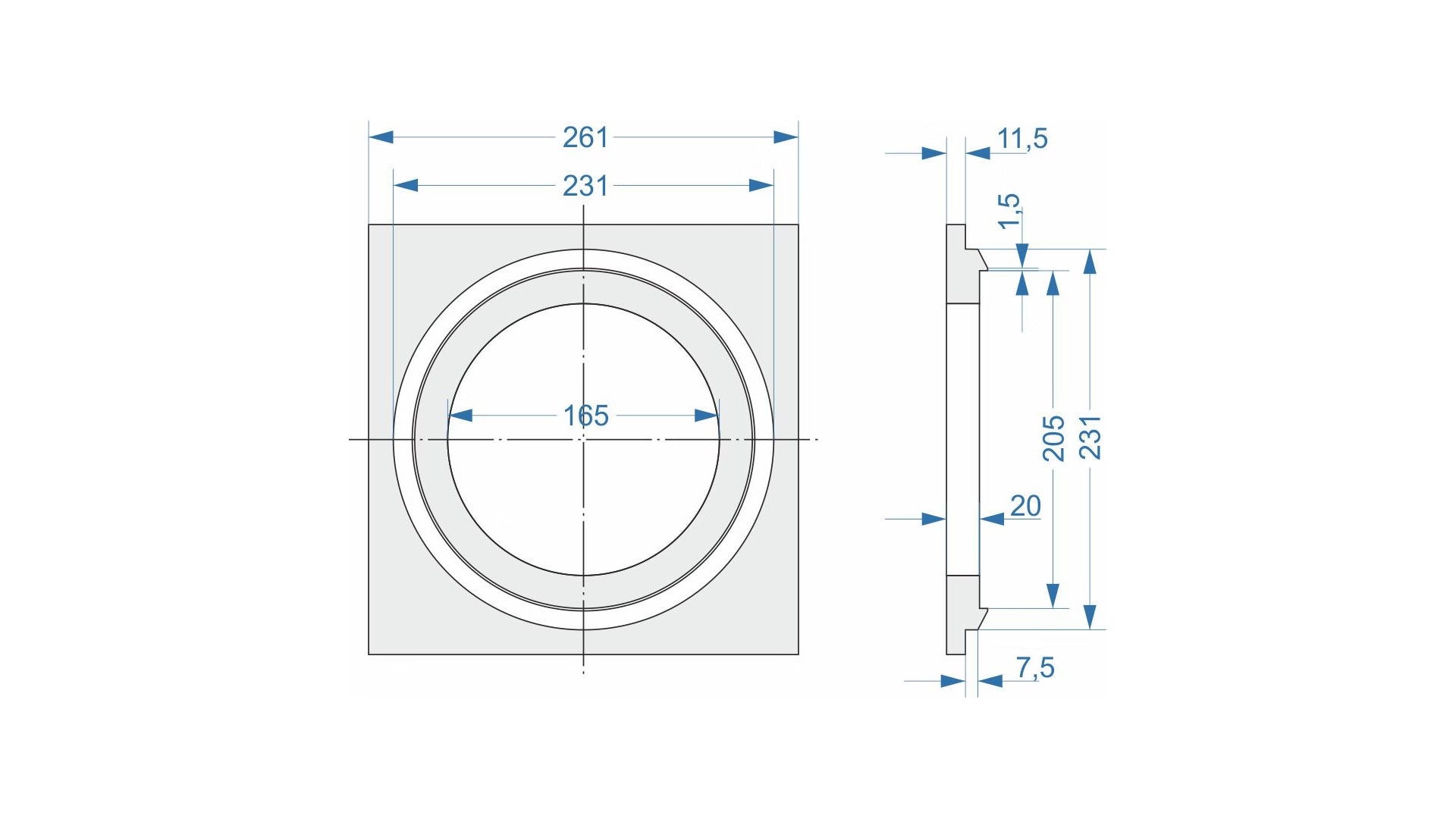 Trimless Mounting Kit - I52 Speaker