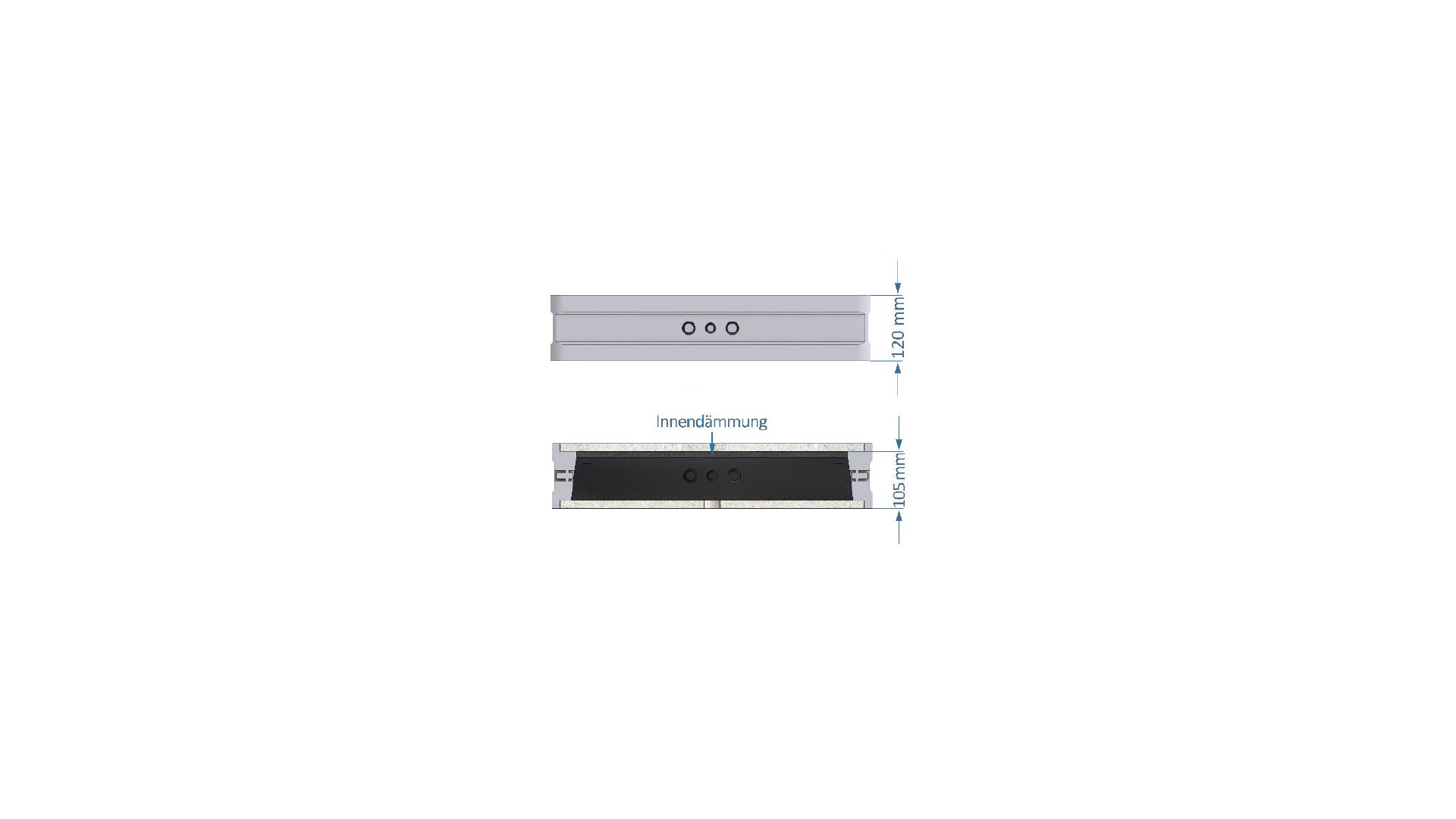Wallboxx L - Einbaugehäuse für I82